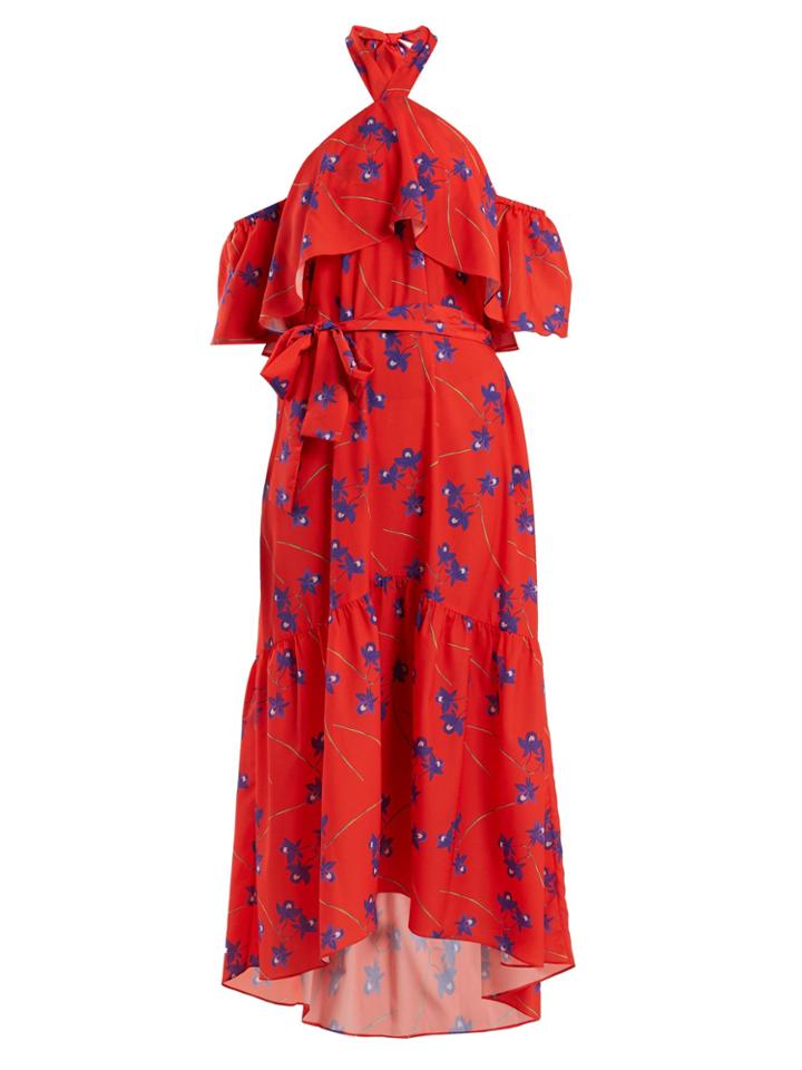 Borgo De Nor Josephine Off-the-shoulder Crepe Dress