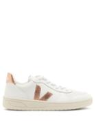 Matchesfashion.com Veja - V-10 Low-top Leather Trainers - Womens - White Gold