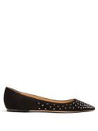 Jimmy Choo Romy Crystal-embellished Suede Flats