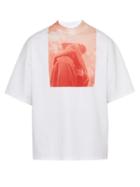 Matchesfashion.com Jil Sander - Photo Print Cotton T Shirt - Mens - Red