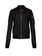 Matchesfashion.com Rick Owens - Blistered Leather Bomber Jacket - Mens - Black