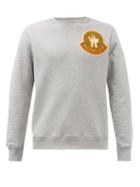2 Moncler 1952 - Logo-print Cotton-jersey Sweatshirt - Mens - Grey