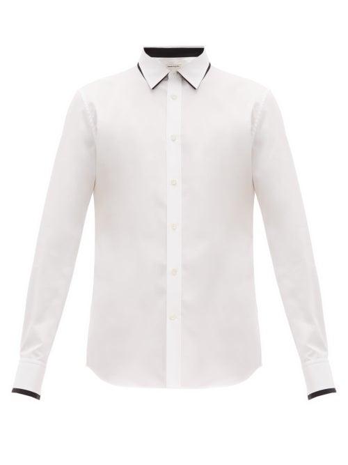 Matchesfashion.com Alexander Mcqueen - Layered Cotton Poplin Shirt - Mens - White