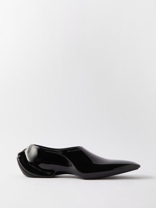 Balenciaga - Space Square-toe Pvc Loafers - Mens - Black