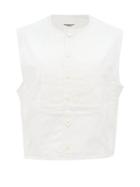 Matchesfashion.com Takahiromiyashita Thesoloist. - Bib-front Pintucked Cotton-blend Poplin Vest Shirt - Mens - White