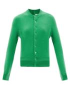 Extreme Cashmere - No. 140 Little Game Stretch-cashmere Cardigan - Womens - Green