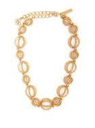 Matchesfashion.com Oscar De La Renta - Crystal Embellished Globe Necklace - Womens - Gold