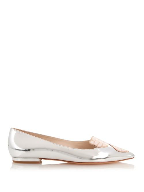 Sophia Webster Bibi Butterfly Leather Flats