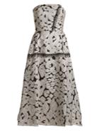 Roland Mouret Lydney Leopard-brocade Dress