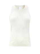 Matchesfashion.com Reebok X Victoria Beckham - Round-neck Ribbed-jersey Tank Top - Womens - Ivory