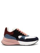 Matchesfashion.com Alexander Mcqueen - Panelled Chunky Suede Trainers - Mens - Pink Multi