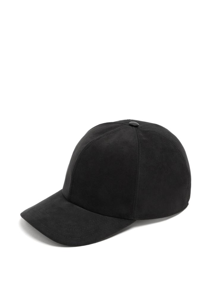 Neil Barrett Lightning-bolt Suede Cap