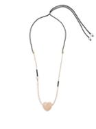 Matchesfashion.com Lizzie Fortunato - Gemini Heart Shaped Beaded Necklace - Womens - White
