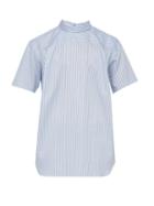 Matchesfashion.com Comme Des Garons Shirt - Reversed Striped Cotton Poplin Shirt - Mens - Blue