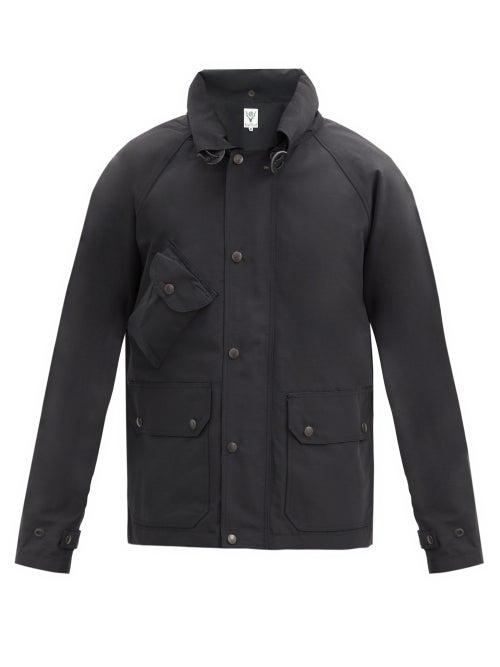 Matchesfashion.com South2 West8 - Patch-pocket Cotton-blend Canvas Coat - Mens - Black