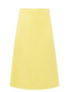 Matchesfashion.com Prada - High Rise A Line Wool Skirt - Womens - Yellow