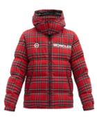 Matchesfashion.com 7 Moncler Fragment - Mayak Oversized Tartan-flannel Down-quilted Jacket - Mens - Red