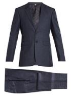 Burberry Checked Notch-lapel Wool-blend Suit