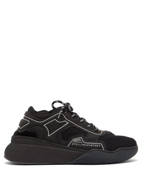 Matchesfashion.com Stella Mccartney - Loop Panelled Low Top Trainers - Mens - Black
