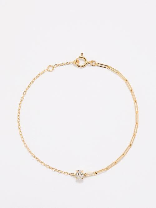 Yvonne Leon - Diamond & 18kt Gold Bracelet - Womens - Gold Multi