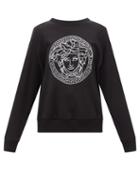 Versace - Medusa-print Cotton-jersey Sweatshirt - Womens - Black