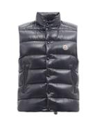 Moncler - Tibb Quilted Down Gilet - Mens - Dark Navy