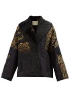 By Walid - Malika 19th-century Silk And Velvet Jacket - Womens - Black Multi
