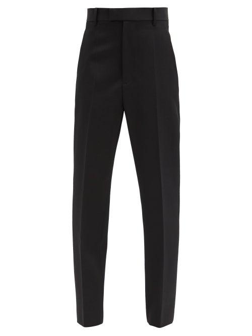 Matchesfashion.com Bottega Veneta - Tapered Wool Tailored Trousers - Womens - Black