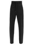 Matchesfashion.com Bottega Veneta - Tapered Wool Tailored Trousers - Womens - Black