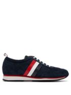 Matchesfashion.com Thom Browne - Low Top Suede And Calf Leather Trainers - Mens - Navy