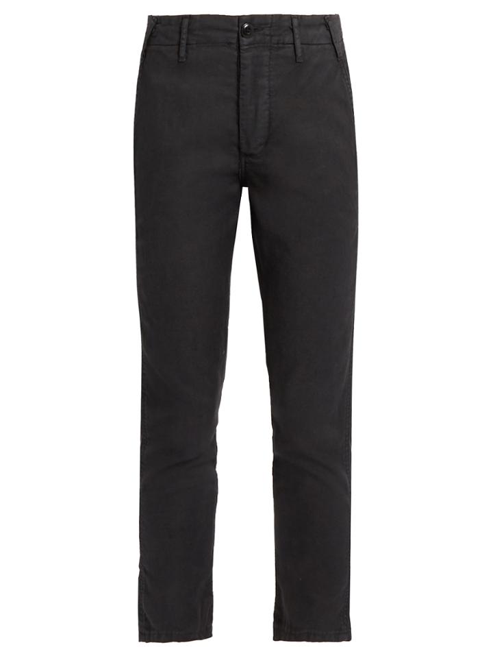 The Great The Miner Mid-rise Slim-leg Trousers