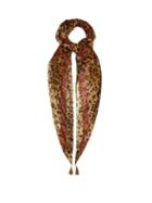 Matchesfashion.com Etro - Tassel Embellished Printed Silk Chiffon Scarf - Womens - Brown