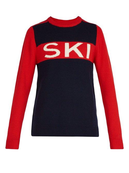 Matchesfashion.com Perfect Moment - Ski Wool Sweater - Mens - Navy Multi