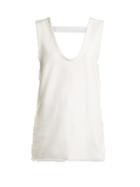 Matchesfashion.com Jw Anderson - Frayed Edge Cotton Jersey Top - Womens - White