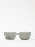Jacques Marie Mage - Ascari D-frame Acetate Sunglasses - Mens - Light Blue