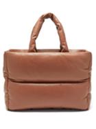 Stand Studio - Dafne Padded Leather Tote Bag - Womens - Dark Tan