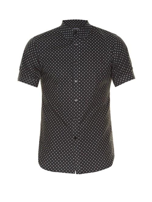 Alexander Mcqueen Micro Skull-print Short-sleeved Shirt
