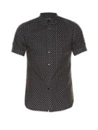 Alexander Mcqueen Micro Skull-print Short-sleeved Shirt