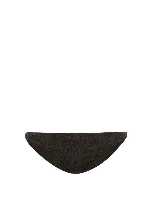 Matchesfashion.com The Upside - Moss Army Leopard Print Bikini Briefs - Womens - Leopard