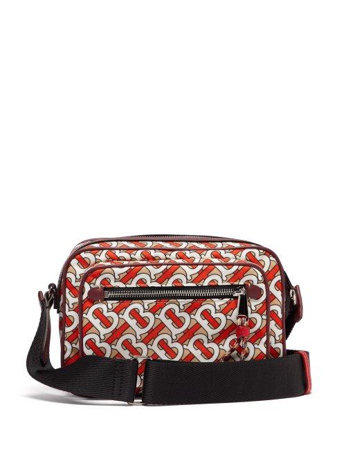 Matchesfashion.com Burberry - Monogram Print Cross Body Bag - Mens - Red Multi