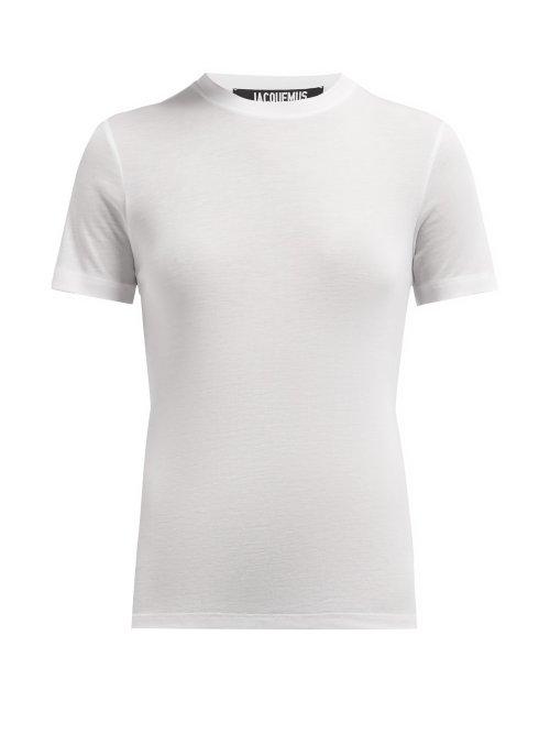 Matchesfashion.com Jacquemus - Le T Shirt Bianco Semi Sheer T Shirt - Womens - White