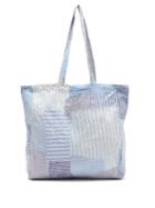 Matchesfashion.com By Walid - Patchwork Cotton Poplin Tote Bag - Womens - Blue