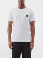 Dolce & Gabbana - Logo-plaque Cotton-jersey T-shirt - Mens - White