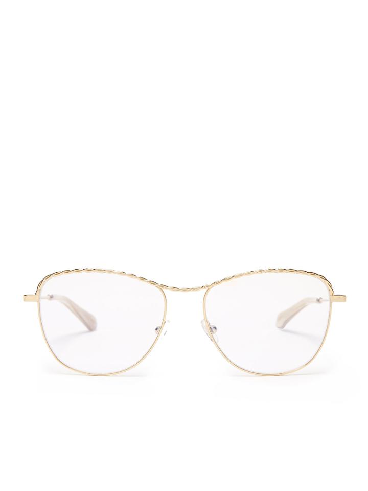 Chloé Square-frame Metal Glasses