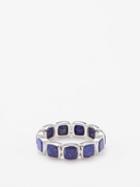 Tom Wood - Cushion Lapis & Sterling Silver Ring - Mens - Silver