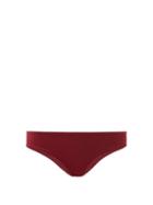 Matchesfashion.com The Fold D+ Swim - The Form Recycled-fibre Bikini Briefs - Womens - Burgundy