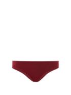 Matchesfashion.com The Fold D+ Swim - The Form Recycled-fibre Bikini Briefs - Womens - Burgundy