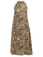 Matchesfashion.com Arizona Love - Athene Leopard-print Crepe Dress - Womens - Leopard