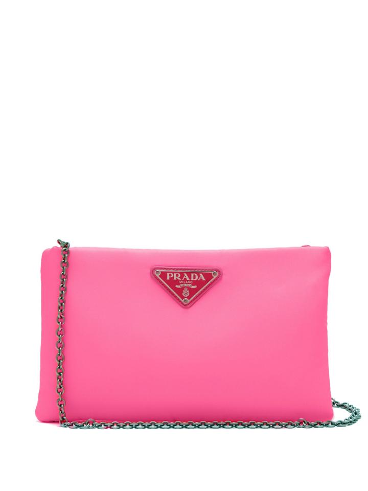 Prada Neon Padded Clutch