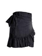 Isabel Marant Étoile Lindy Asymmetric Wrap Chambray Skirt